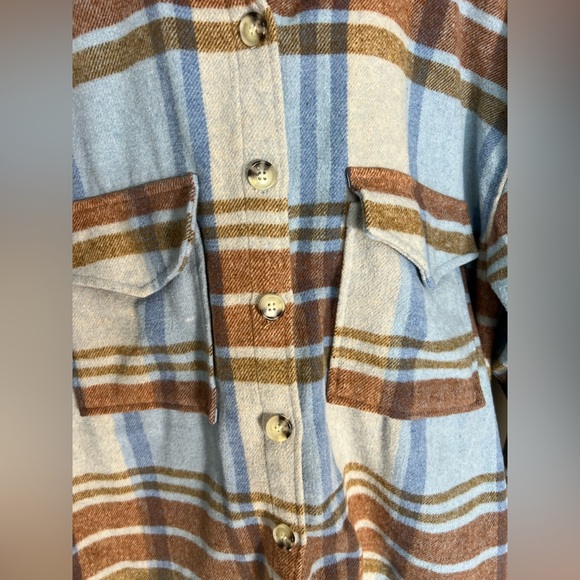 Ford Bronco Blue Plaid Flannel Shirt M Official Licensed Unisex Fit - Picture 2 of 10